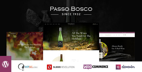 Passo Bosco-葡萄酒与葡萄园WordPress主题