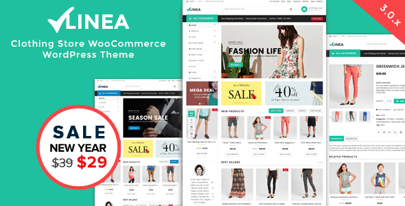 Linea-服装店WooCommerce WordPress主题