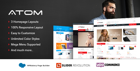 Atom-响应式WooCommerce WordPress主题