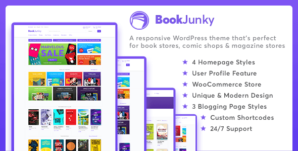 BookJunky-WooCommerce WordPress书店