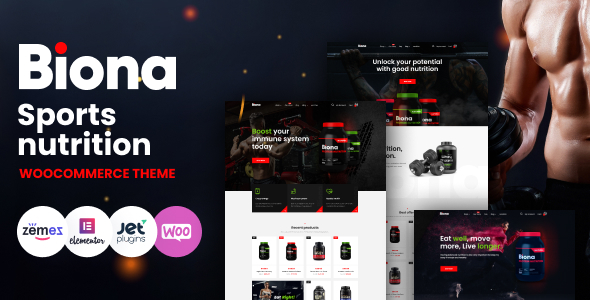 Biona-运动营养WooCommerce主题