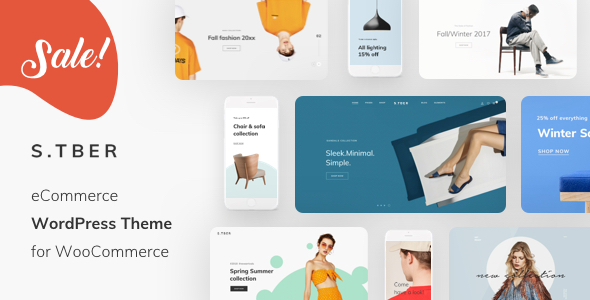 Stber-家具和T恤WooCommerce WordPress主题