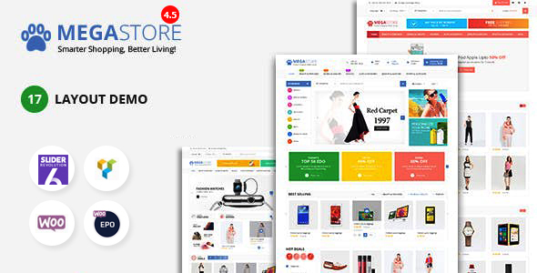 大型市场商店RTL响应式WooCommerce WordPress主题