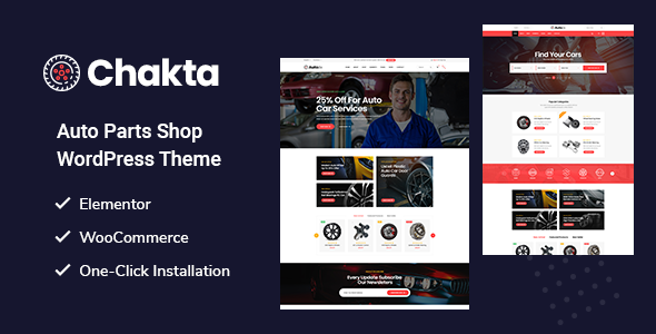 Chakta-汽车配件店WooCommerce主题