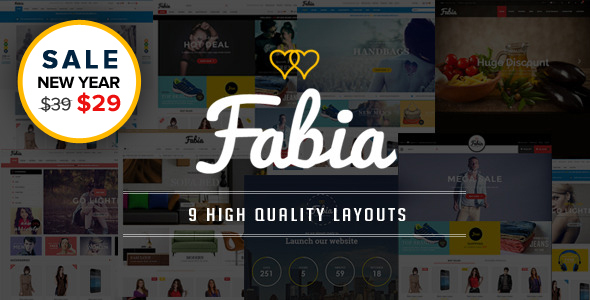 Fabia-多用途响应式WooCommerce WordPress主题