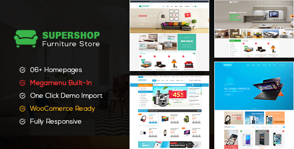 Supershop-响应式WooCommerce购物WordPress主题（6+主页布局就绪）