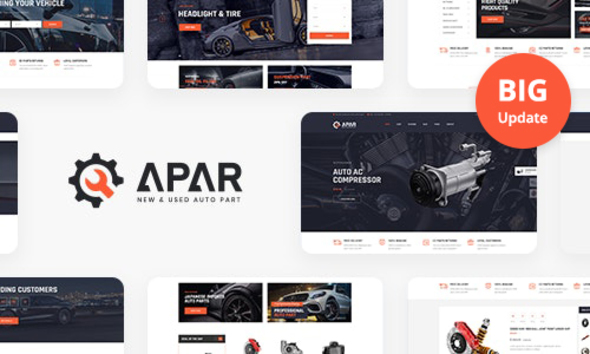 Apar-汽车零部件WordPress商店主题