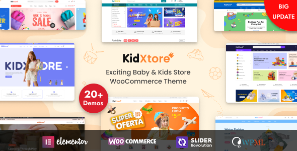 KidXtore-儿童服装和玩具商店Elementor WooCommerce WordPress主题