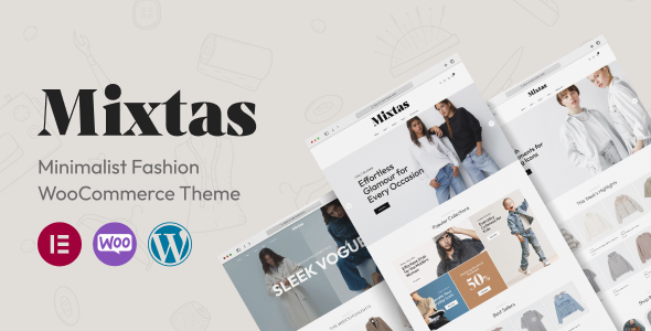 Mixtas-极简主义时尚WooCommerce主题