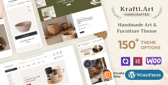 KraftiArt-家具、工艺品-WooCommerce响应式主题