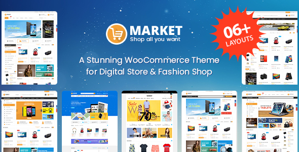 市场-数字商店和时尚商店WooCommerce WordPress主题