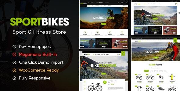 Sportbikes-运动和健身商店WooCommerce WordPress主题