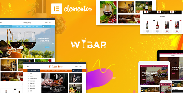 Wibar |葡萄酒和葡萄园WooCommerce WordPress主题