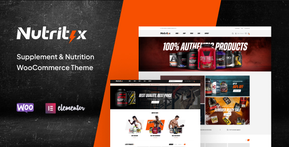 Nutritix-补充剂和营养WooCommerce主题