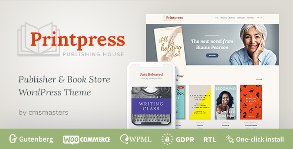 Printpress-图书出版WordPress主题