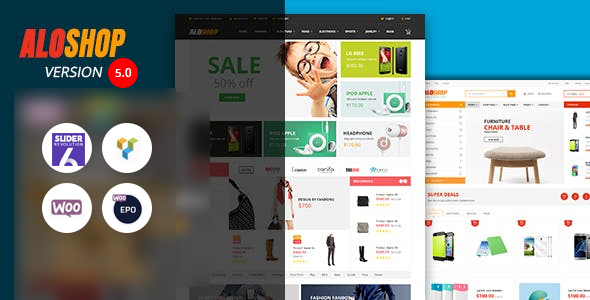 Alo Shop-大型市场RTL响应式WooCommerce WordPress主题