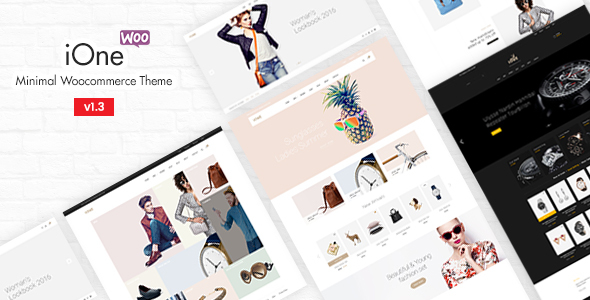 iOne |最小WooCommerce主题