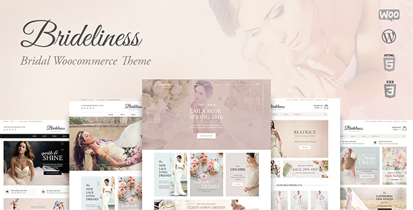 新娘-婚礼商店WordPress WooCommerce主题
