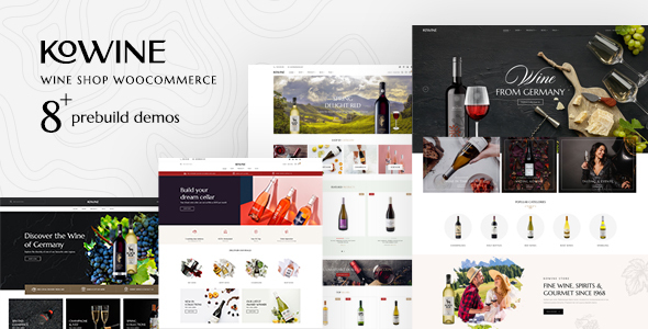 Kowine–葡萄酒商店WordPress主题