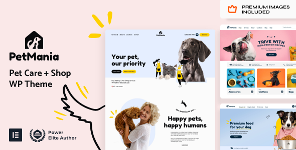 PetMania-宠物护理店电子商务WordPress主题