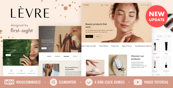 Levre–美容化妆品店WordPress