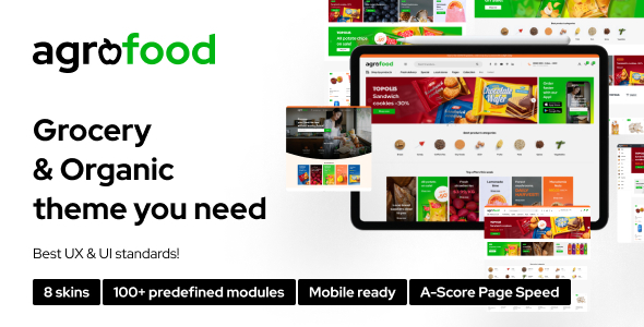 Agrofood-Elementor WooCommerce WordPress主题