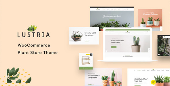 Lustria-多用途植物商店WordPress主题