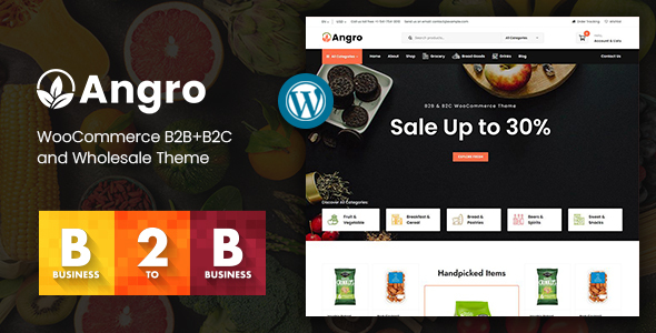 Angro-WooCommerce B2B和批发主题