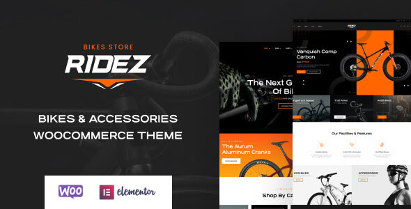 Ridez-自行车店Elementor WordPress主题