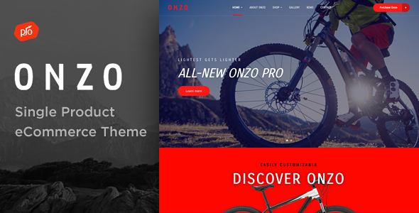 Onzo-单品&自行车店电子商务WordPress主题