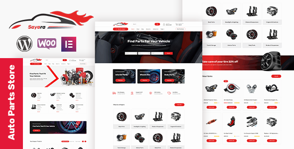 Sayara |汽车零部件商店WooCommerce WordPress主题