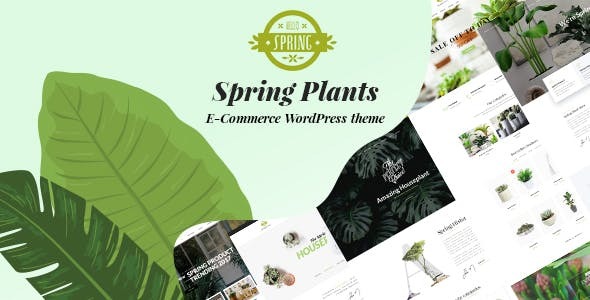 春季植物-园艺和室内植物WordPress主题