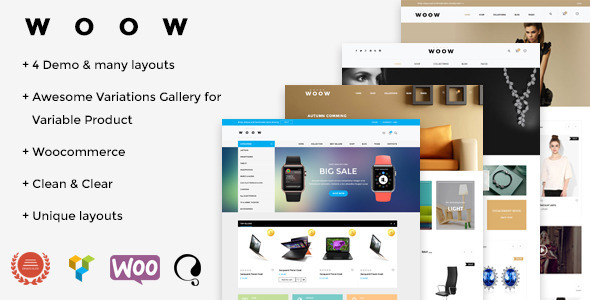WOOW-响应式WooCommerce主题