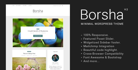 Borsha-响应式极简博客主题