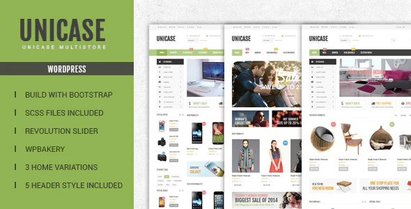 Unicase-电子商店WooCommerce主题