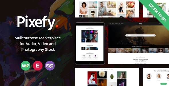 Pixefy |多用途摄影市场主题+WCFM插件