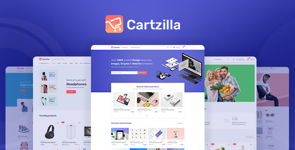 Cartzilla-数字市场和杂货店WordPress主题