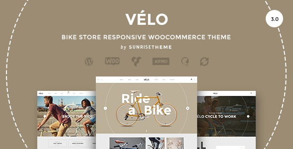 Velo-自行车店响应式商业主题