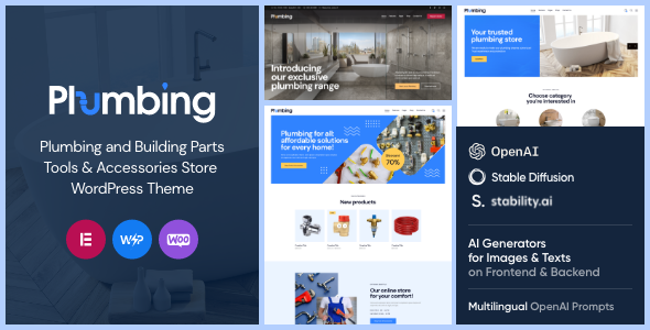 管道建筑-工具和商店WooCommerce WordPress主题