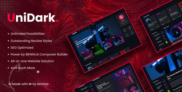 UniDark-杂志新闻WordPress主题