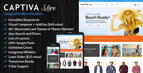 Captiva-响应式WordPress WooCommerce主题