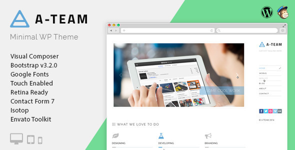 A-TEAM-最小的个人博客WordPress主题