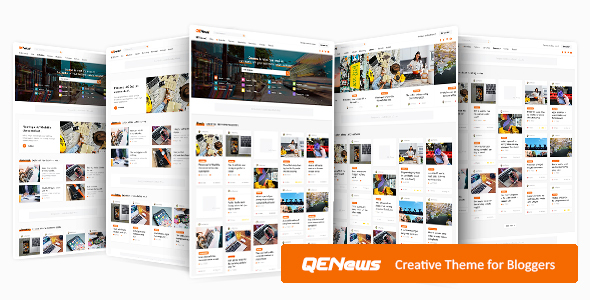 Qenews-博客作者的创意WordPress主题