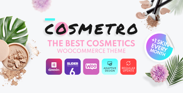 Cosmetro-化妆品商店Elementor WooCommerce主题
