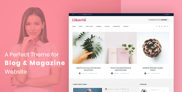 Liberte-现代杂志WordPress主题