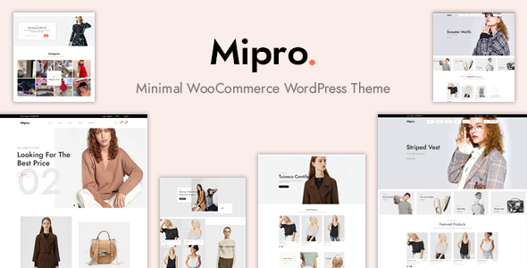 Mipro-最小WooCommerce WordPress主题