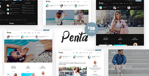 Penta-响应式博客WordPress主题