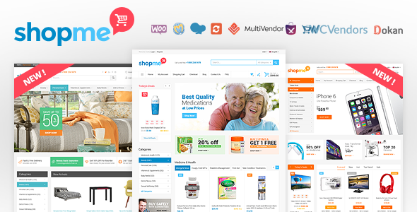 ShopMe-多供应商Woocommerce WordPress主题
