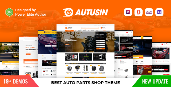 Autusin-汽车零部件和汽车配件商店Elementor WooCommerce WordPress主题