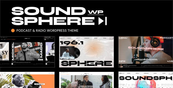SoundSphere-播客和广播WordPress主题